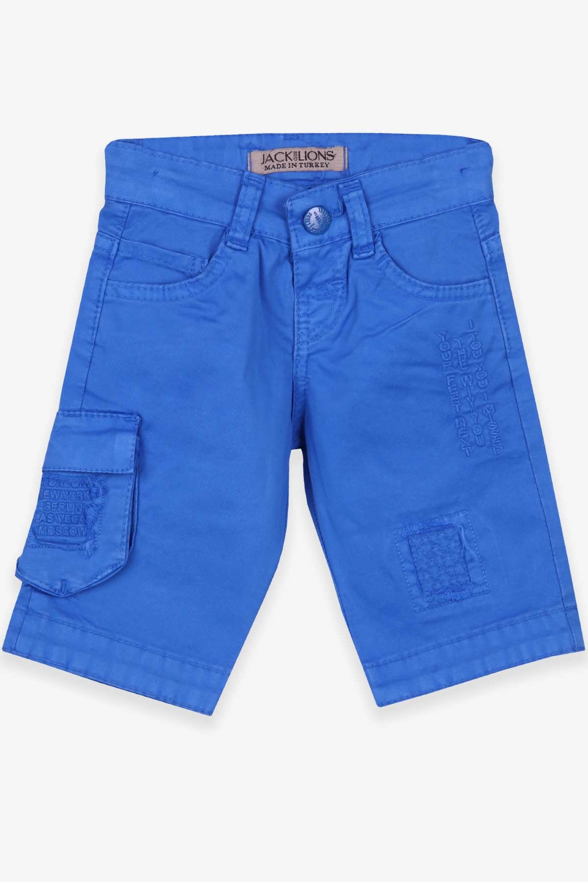 Jack Lions Erkek Çocuk Şort Basic Saks Mavisi (1-4 Yaş)