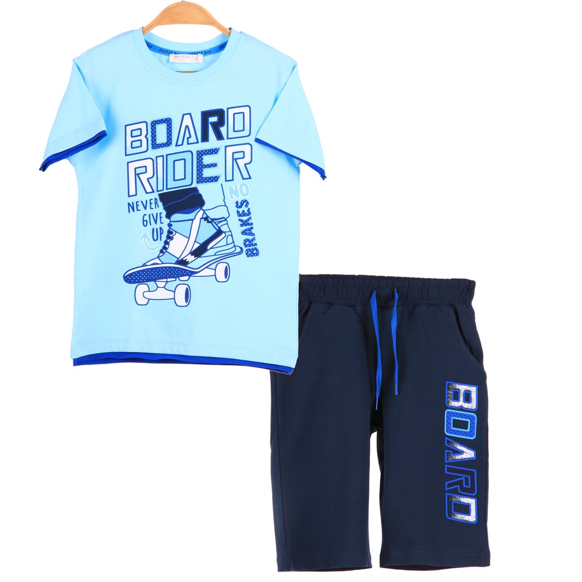 Erkek Çocuk Kaprili Takım Patenli Mavi (8 Yaş)