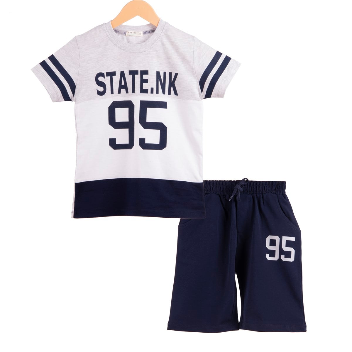 Erkek Çocuk Kapri Takım 95 Gri (12 Yaş)