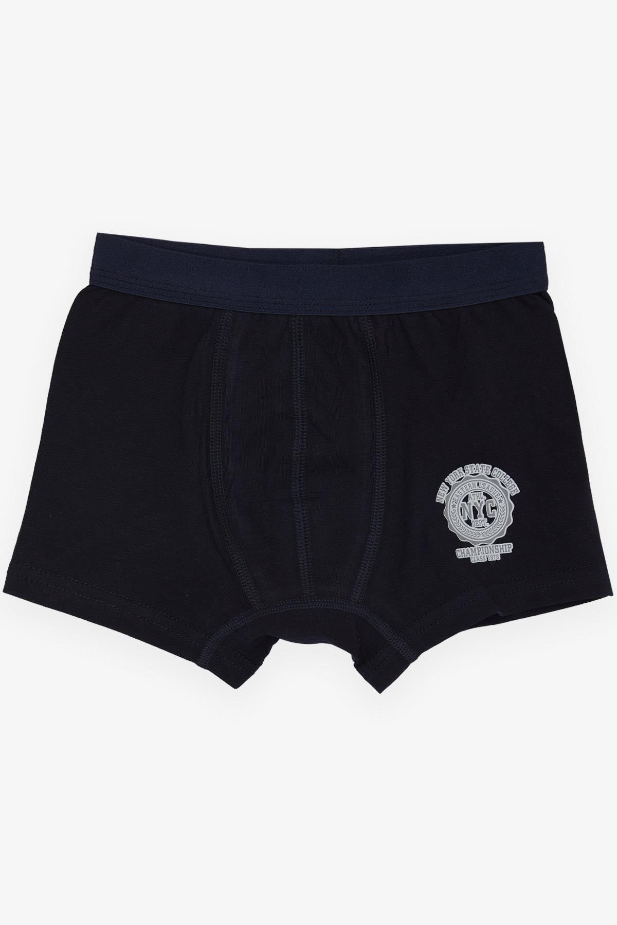 KATAMİNO Erkek Çocuk Boxer New York Yazı Baskılı Lacivert (3-4 Yaş)