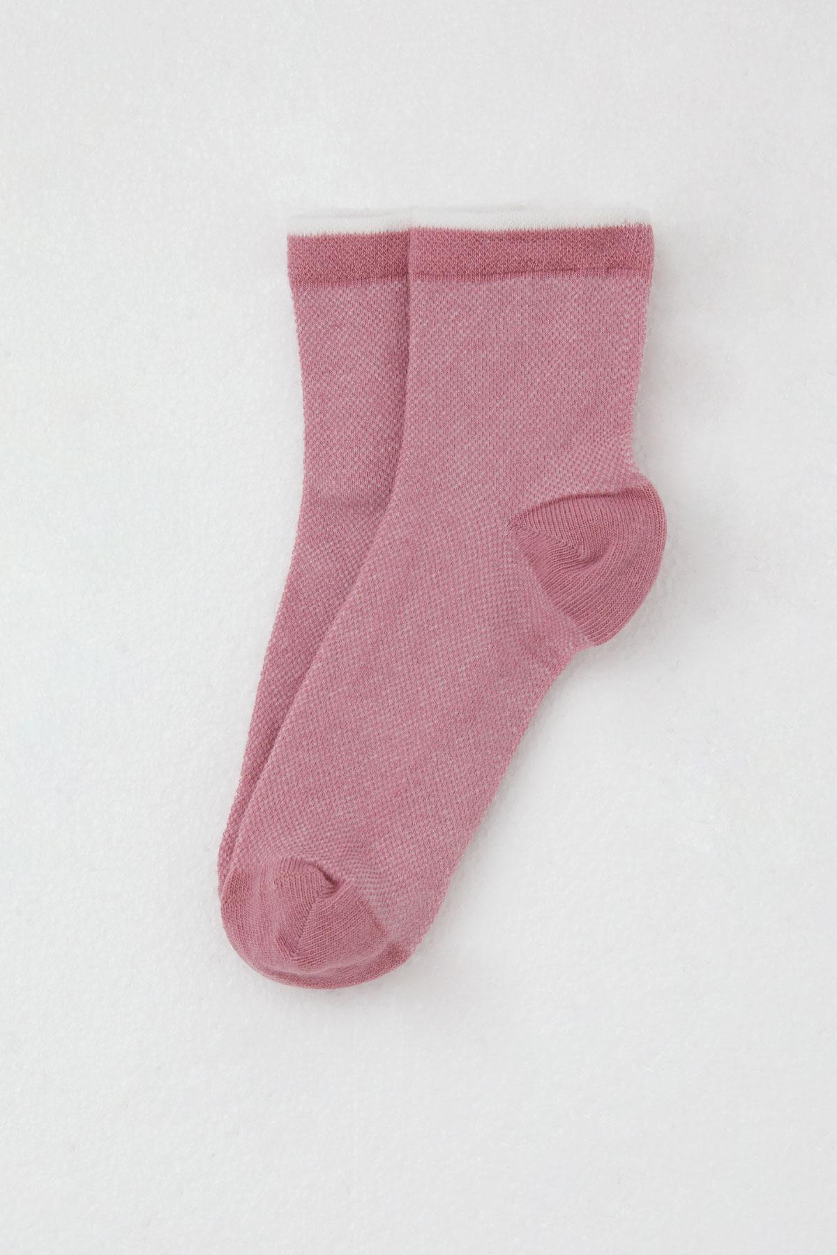 Katamino Kız Çocuk Soket Çorap Basic Gülkurusu (7-16 Yaş)