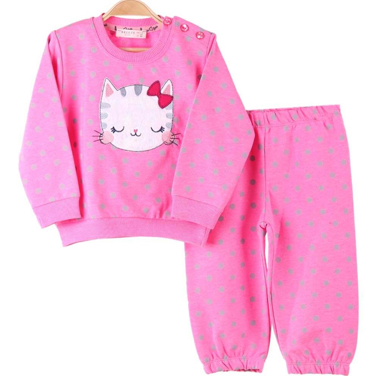 Pijama TakımıBREEZE9985-46Kedili Eşofman Takımı