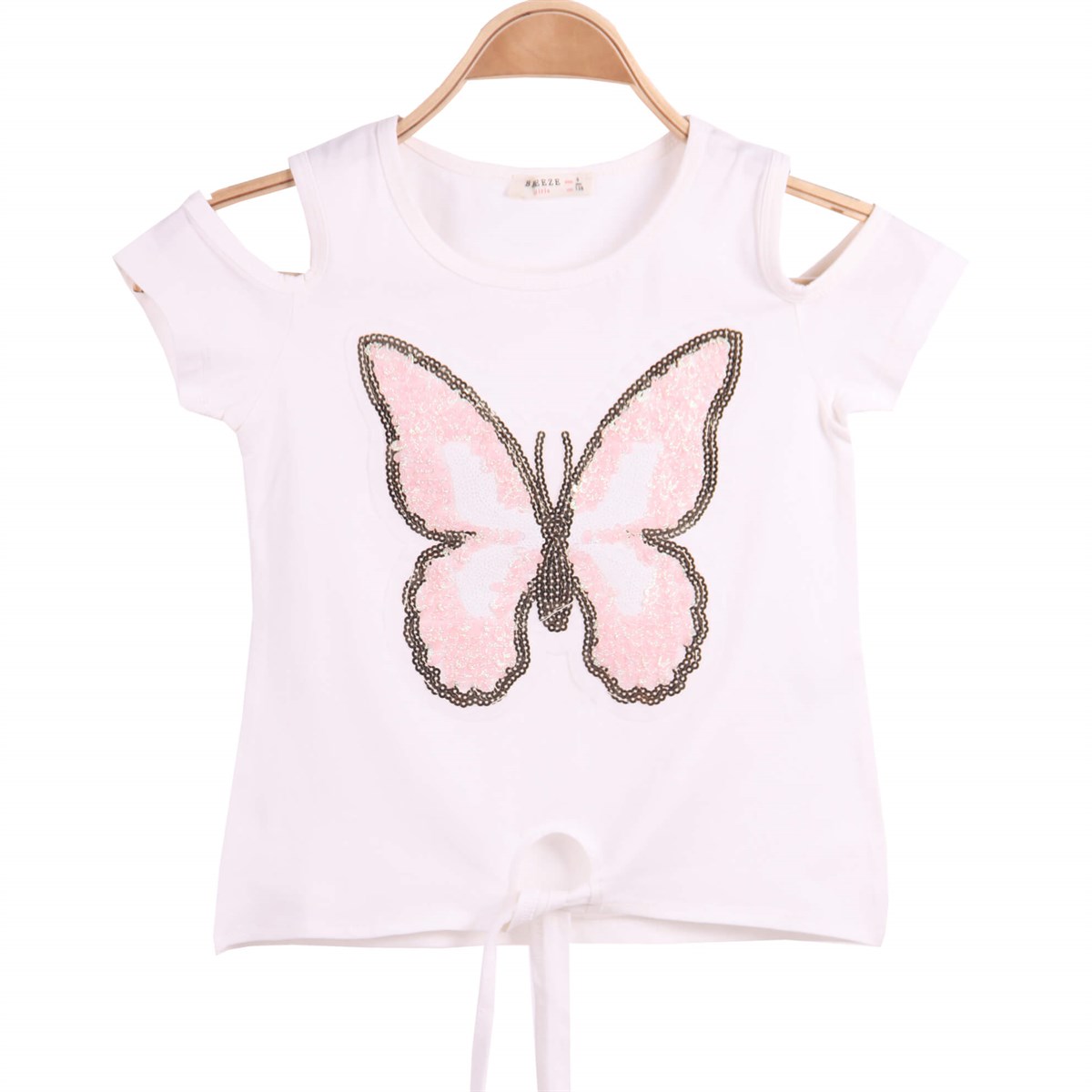 Kız ÇocukBREEZE12942-025Kelebekli T-Shirt