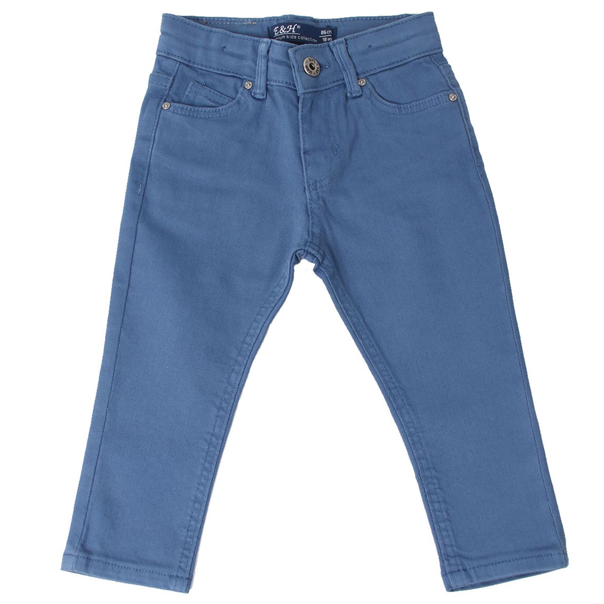 Erkek Bebek Keten Pantolon Mavi (1.5-5 Yaş)