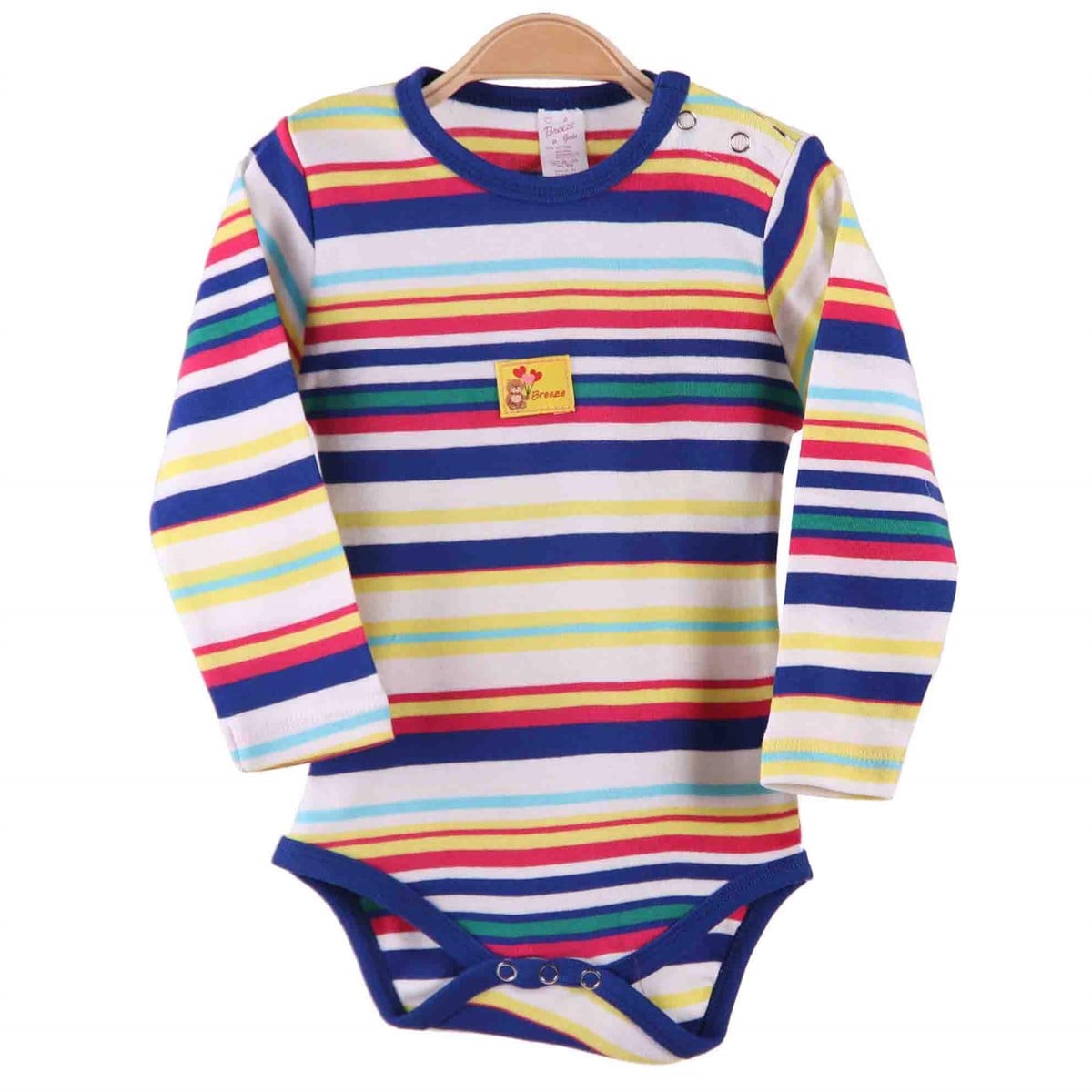 Kız Bebek Çıtçıtlı Body Çizgili Karışık Renk (9 Ay-3 Yaş) BREEZE