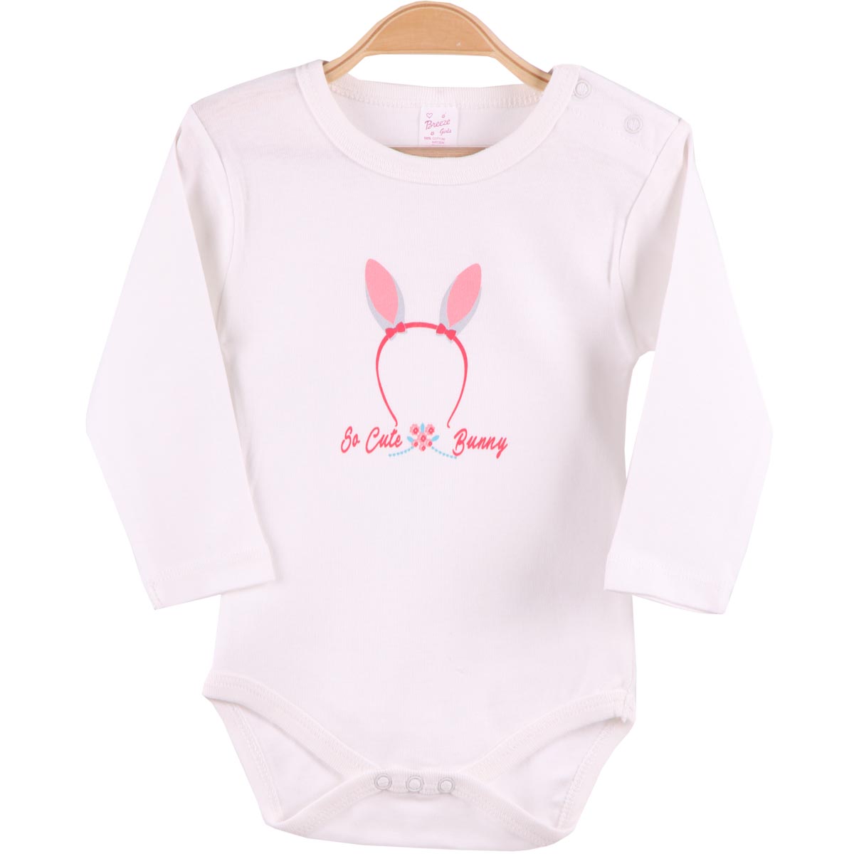 Kız Bebek Çıtçıtlı Body Ekru (9 Ay-3 Yaş) BREEZE