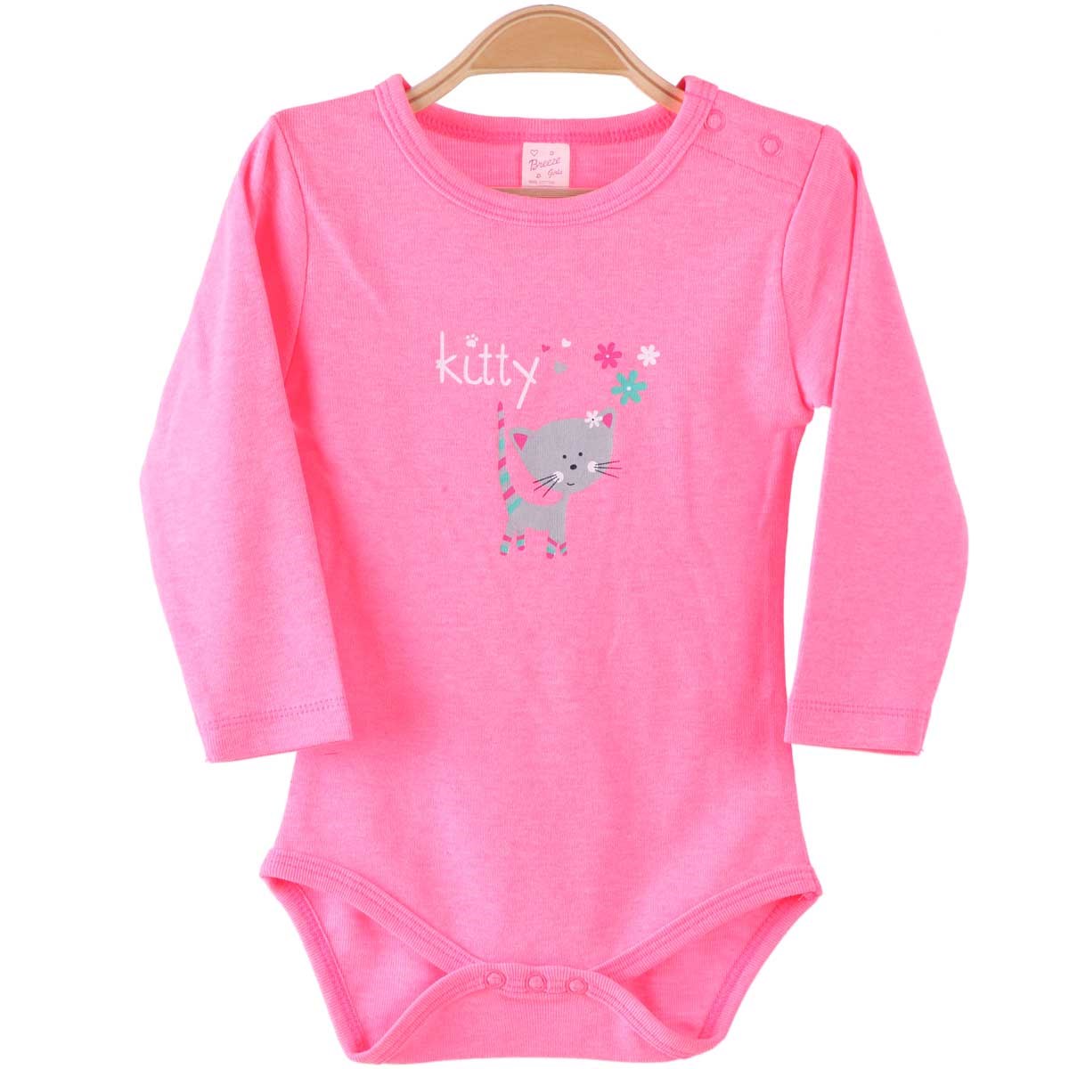 Kız Bebek Çıtçıtlı Body Neon Pembe (9 Ay-3 Yaş) BREEZE