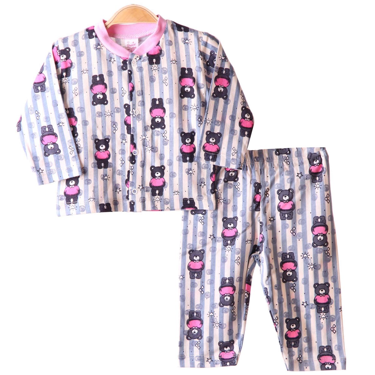 Kız Bebek Pijama Takımı Pembe (3 Ay-9 Ay) BREEZE