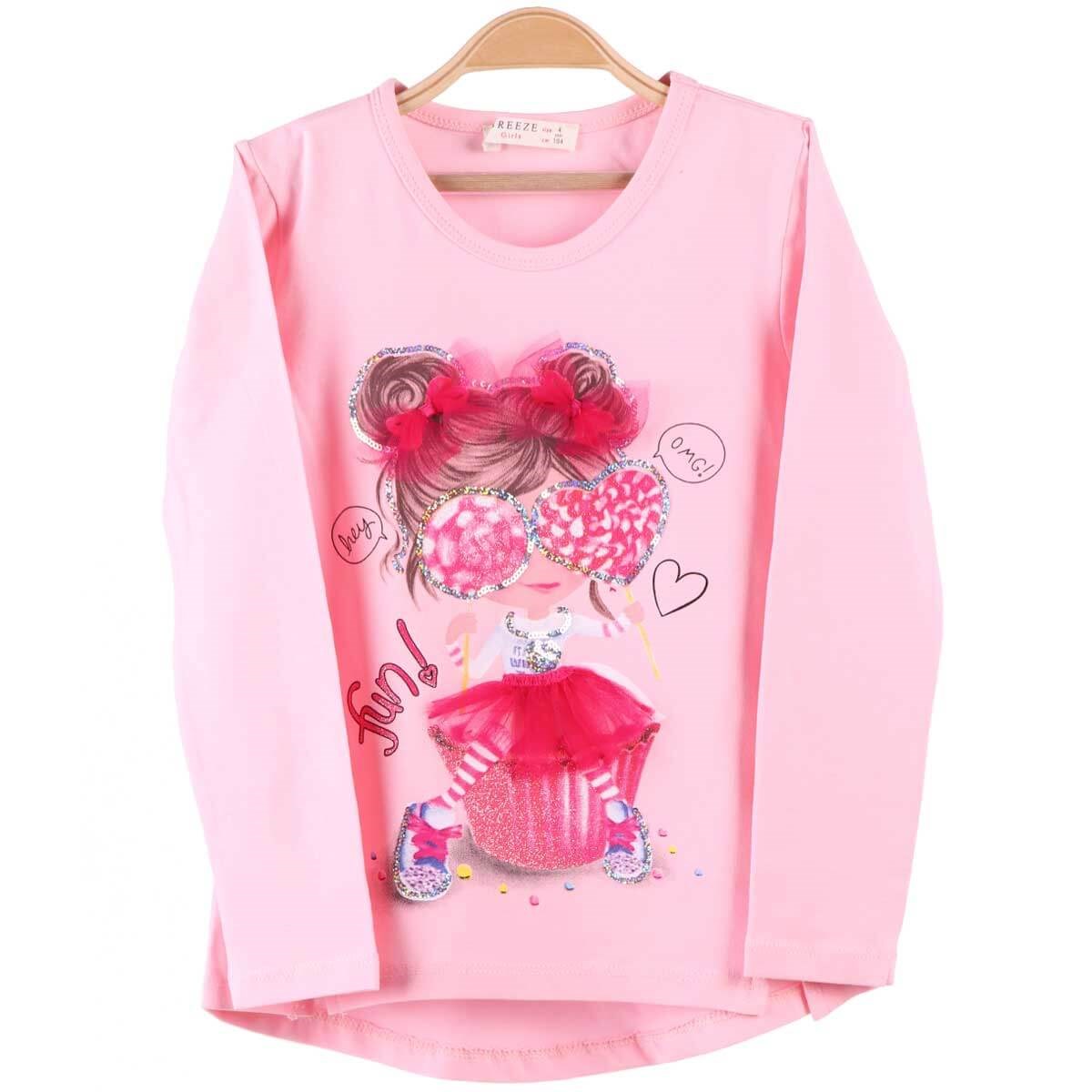 Kız Çocuk Body Pembe (4-8 Yaş) BREEZE