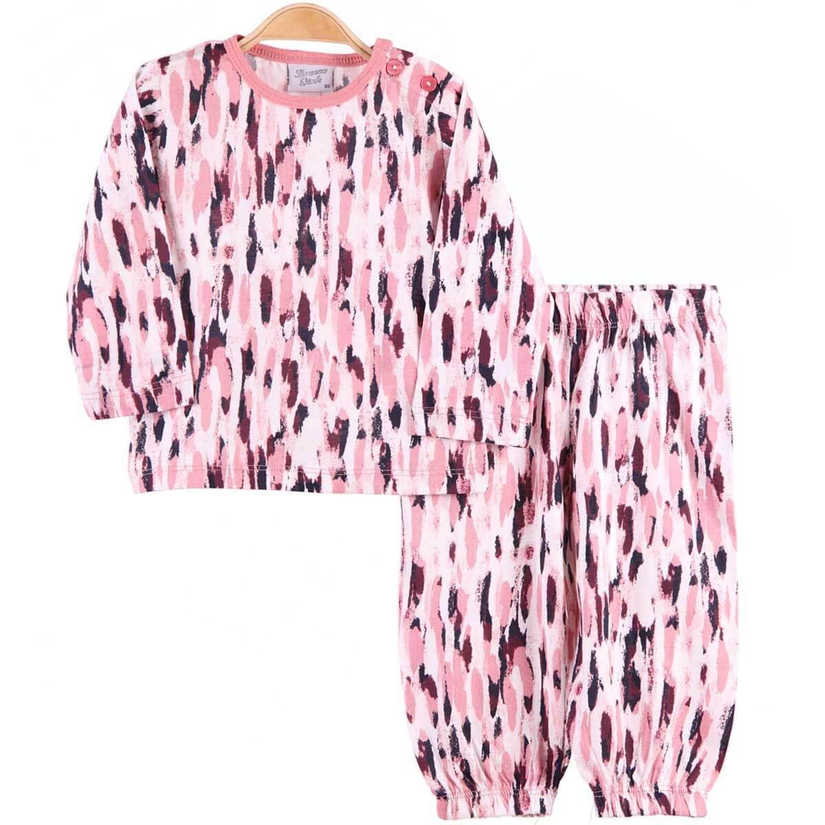 Kız Çocuk Pijama Takımı Gül Kurusu(1-4 Yaş) BREEZE