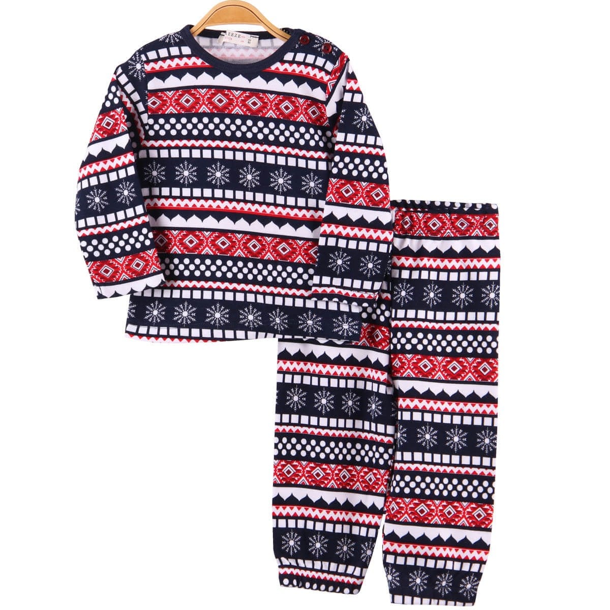 Kız Çocuk Pijama Takımı Kar Taneli Karışık Renk (1-4 Yaş) BREEZE