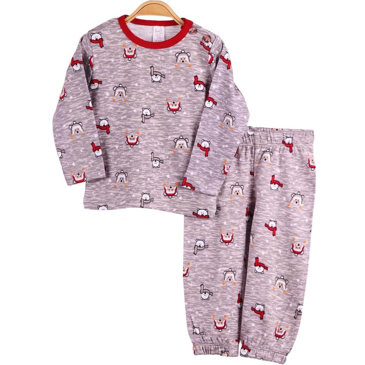 Kız Çocuk Pijama Takımı Kırmızı (1-4 Yaş) BREEZE