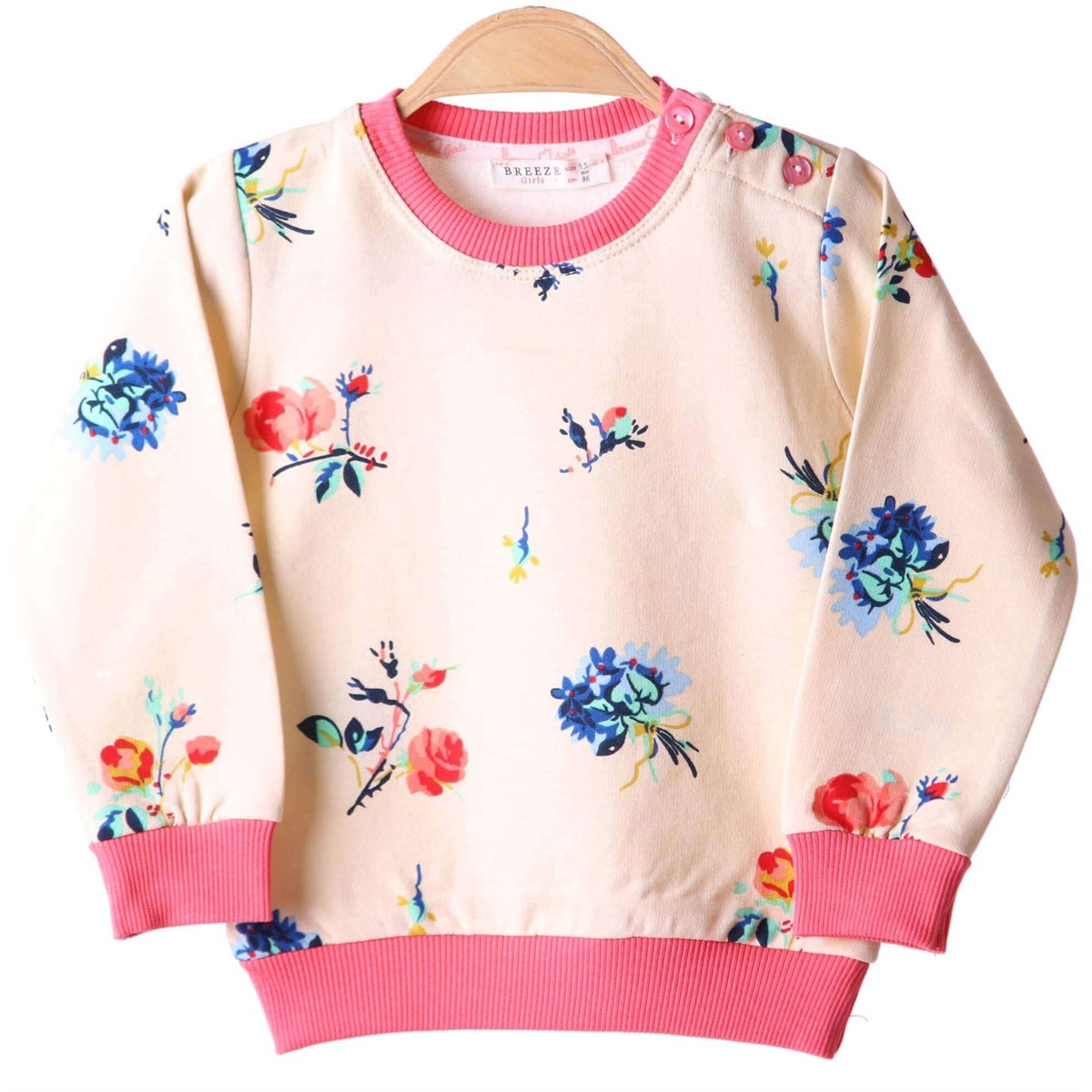Kız Çocuk Sweat Desenli Sarı (1,5-5 Yaş) BREEZE