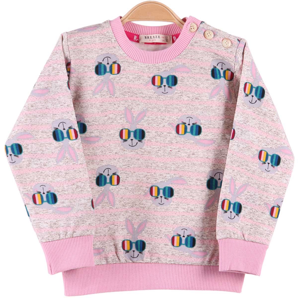 Kız Çocuk Sweat Pembe (1,5-5 Yaş) BREEZE