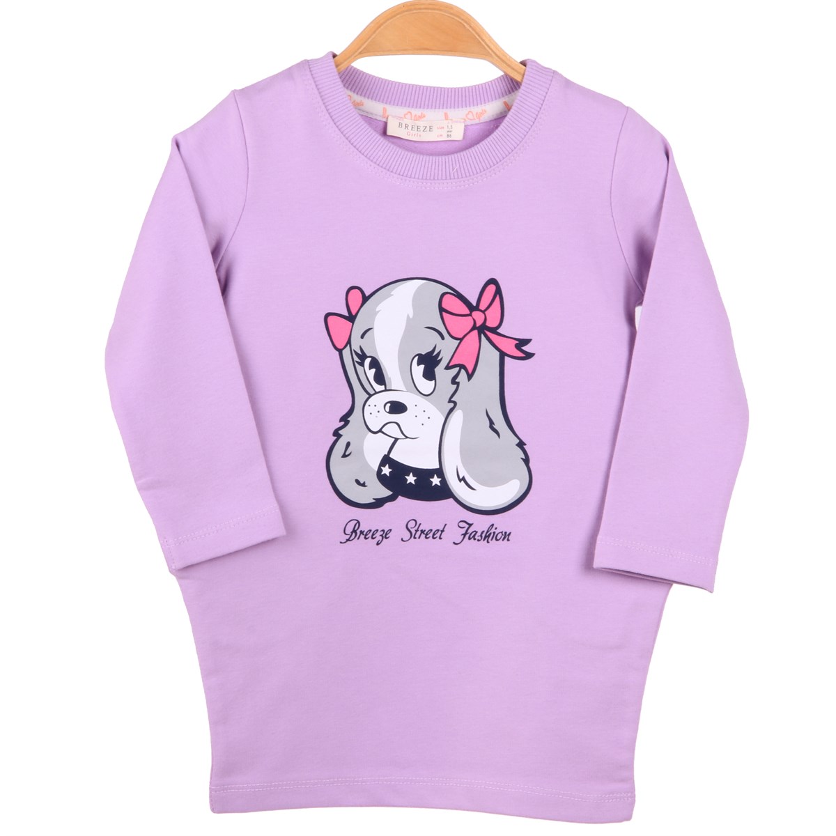 Kız Bebek Tunik Köpekli Lila (1.5 Yaş)
