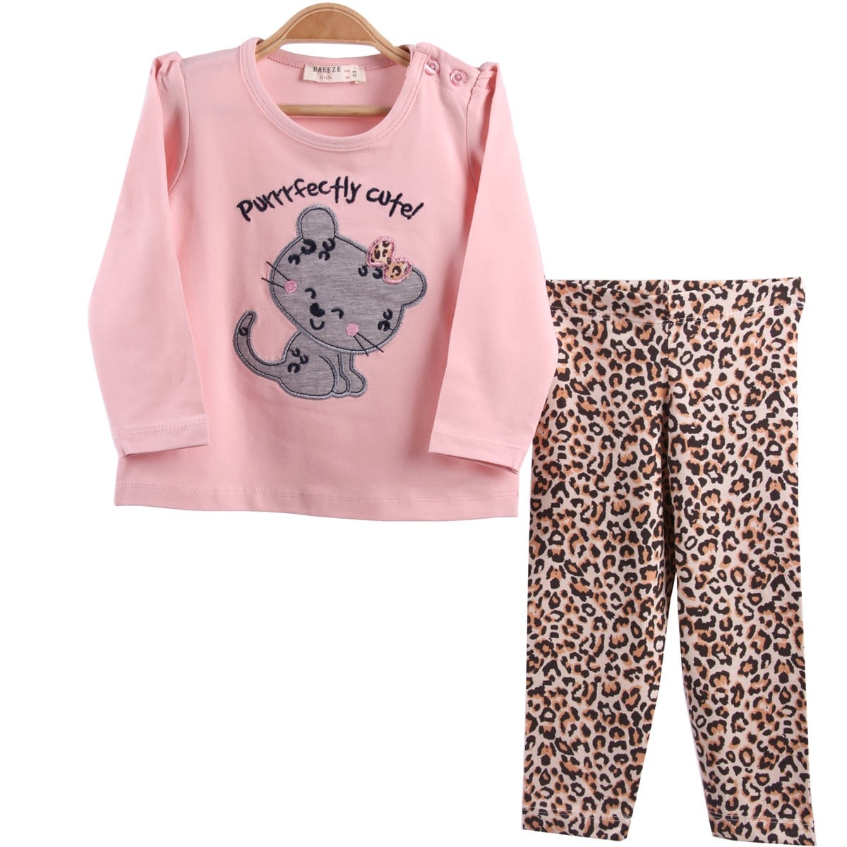 Leoparlı Tayt Takım