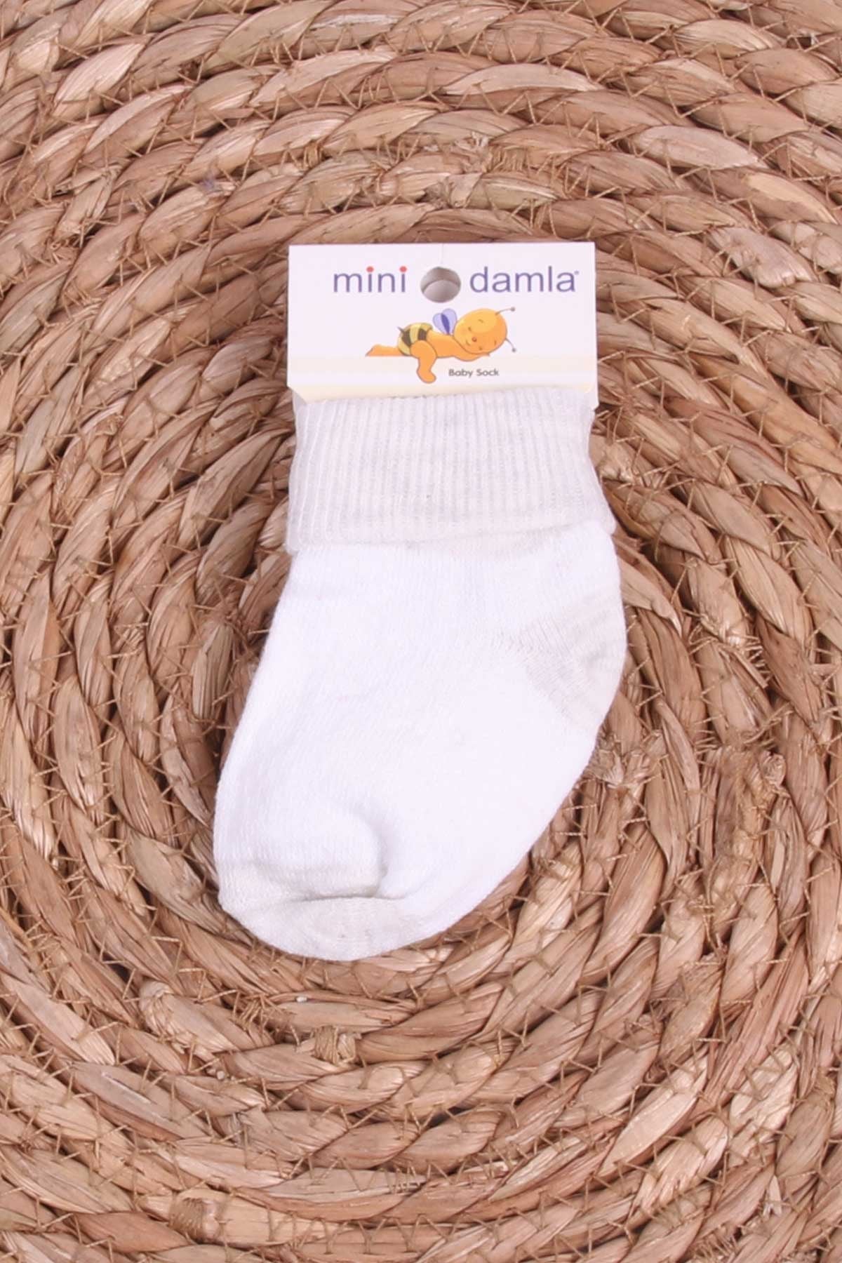 Mini Damla Bebek Yenidoğan Çorap Çemberli Taş (Standart)