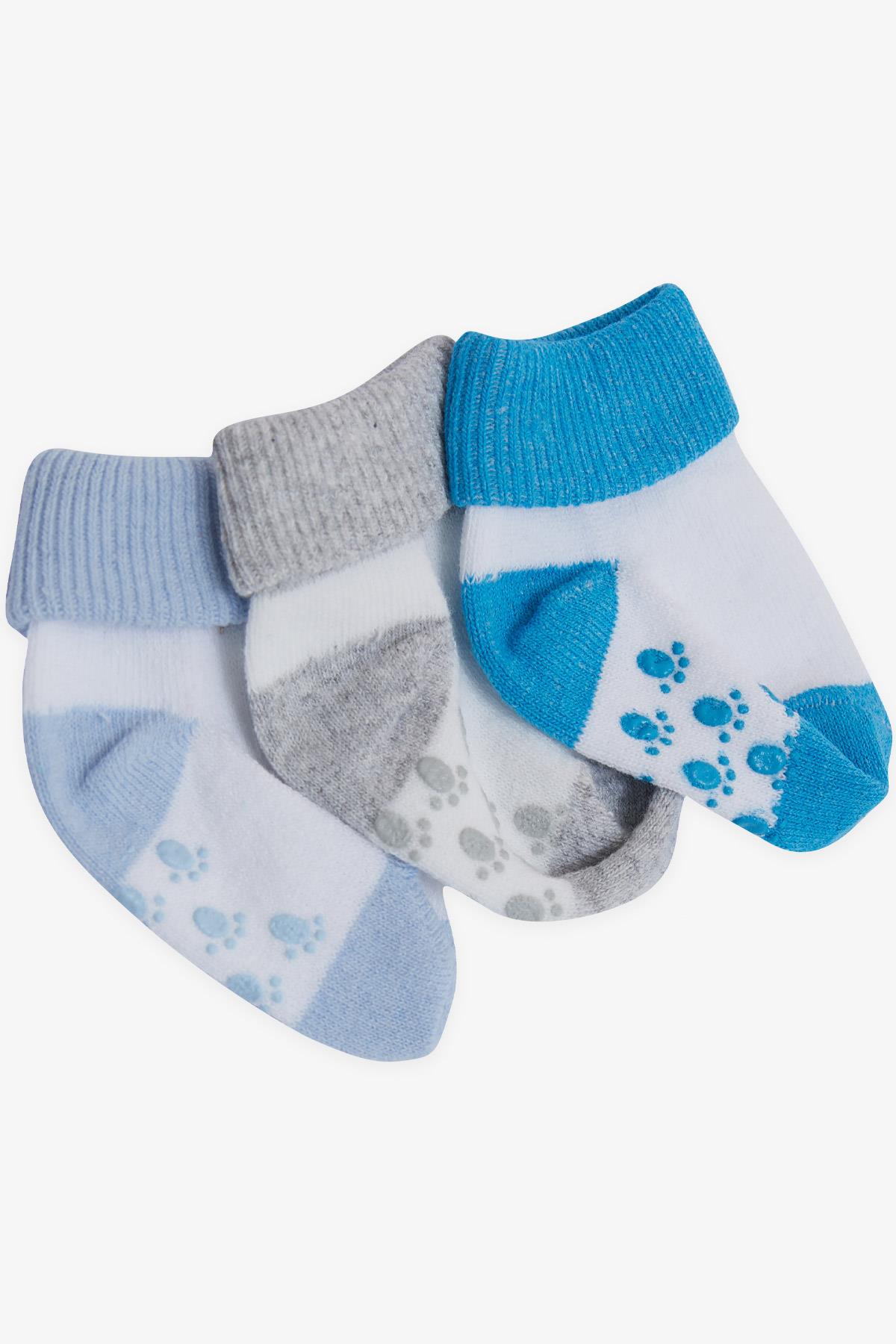 Erkek Bebek Yenidoğan Çorap 2 Renkli 3 lü Karışık Renk 0-3 Ay - Sevimli  Bebek Çorapları | Breeze