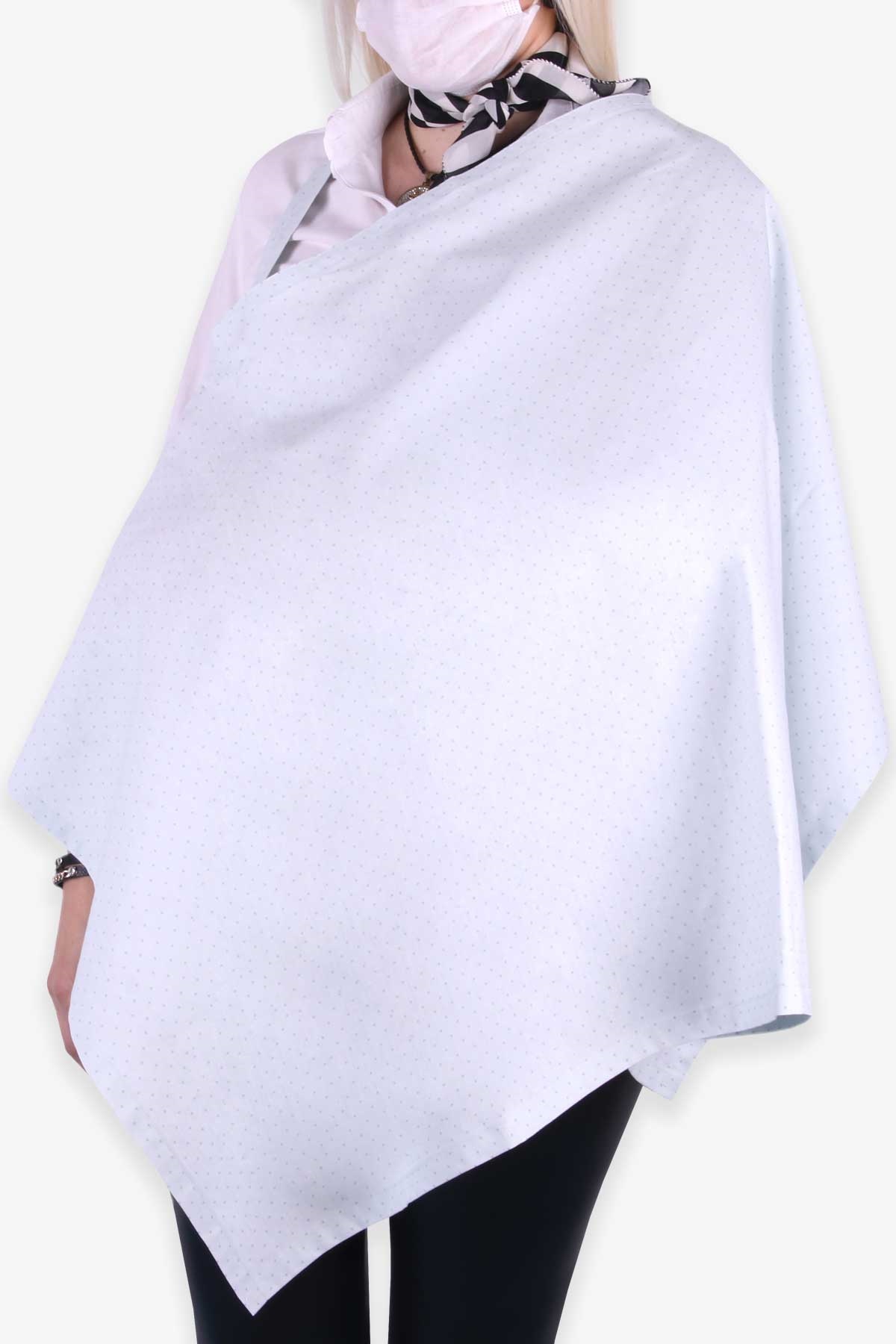 MOMİSHOP Emzirme Önlüğü Puantiyeli Mint Yeşili