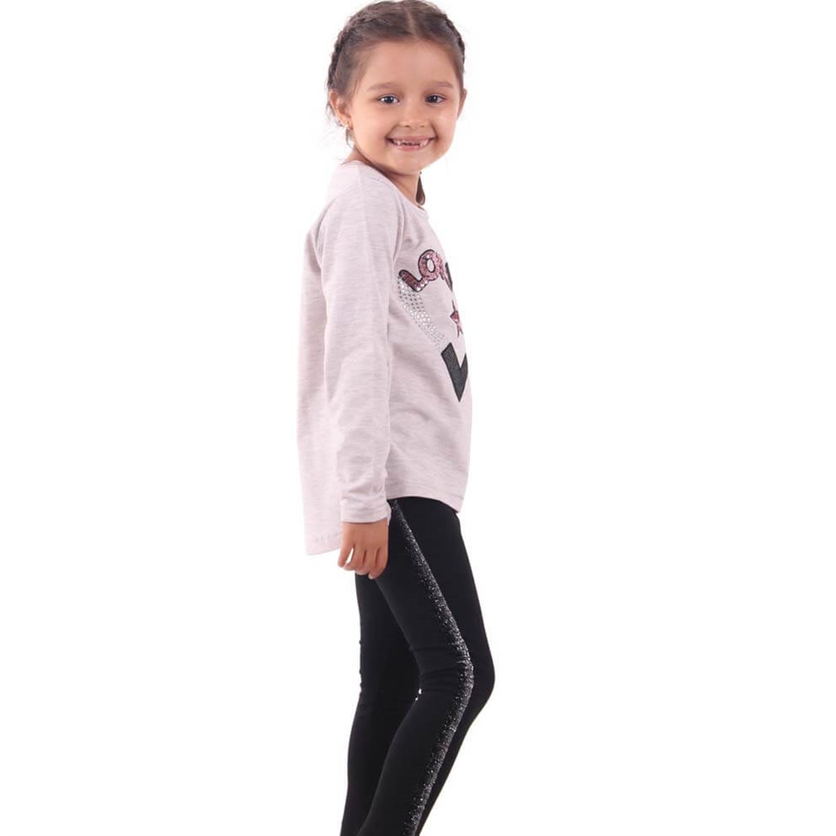 Tayt TakımıBREEZE13111-204Taşlı Pullu Tayt Takım