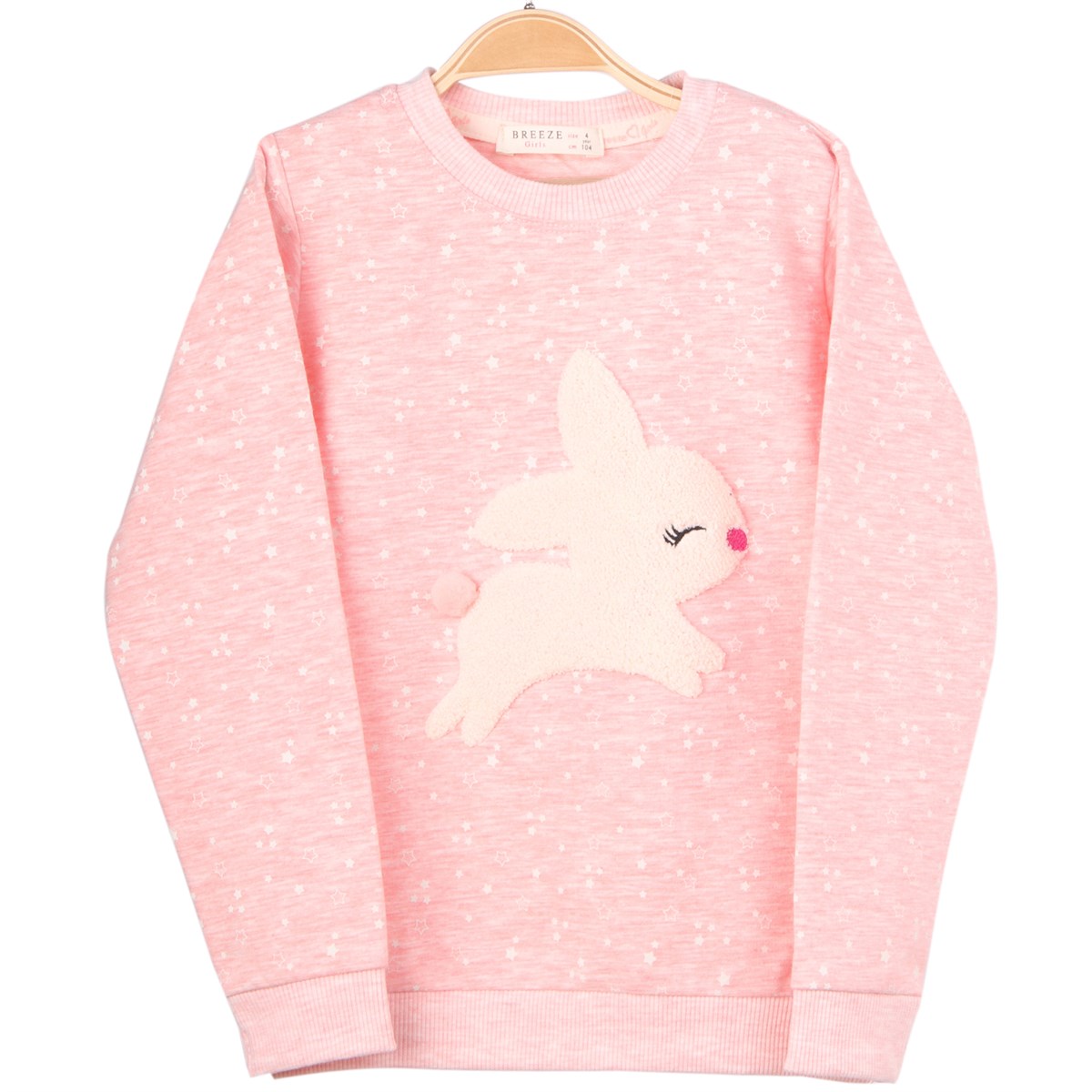 Kız Çocuk Sweatshirt Tavşanlı Somon (1.5-5 Yaş)
