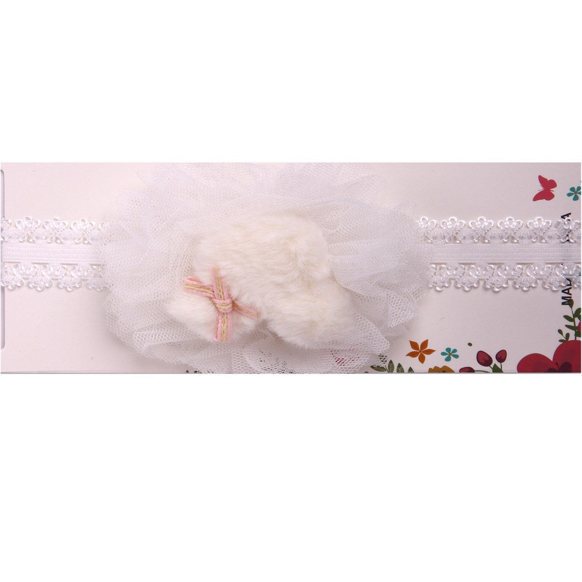 Tüllü Ayıcıklı Peluş Bandana
