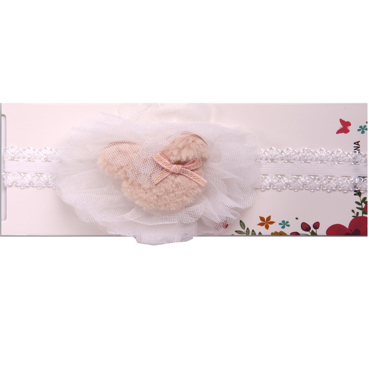 Tüllü Ayıcıklı Peluş Bandana