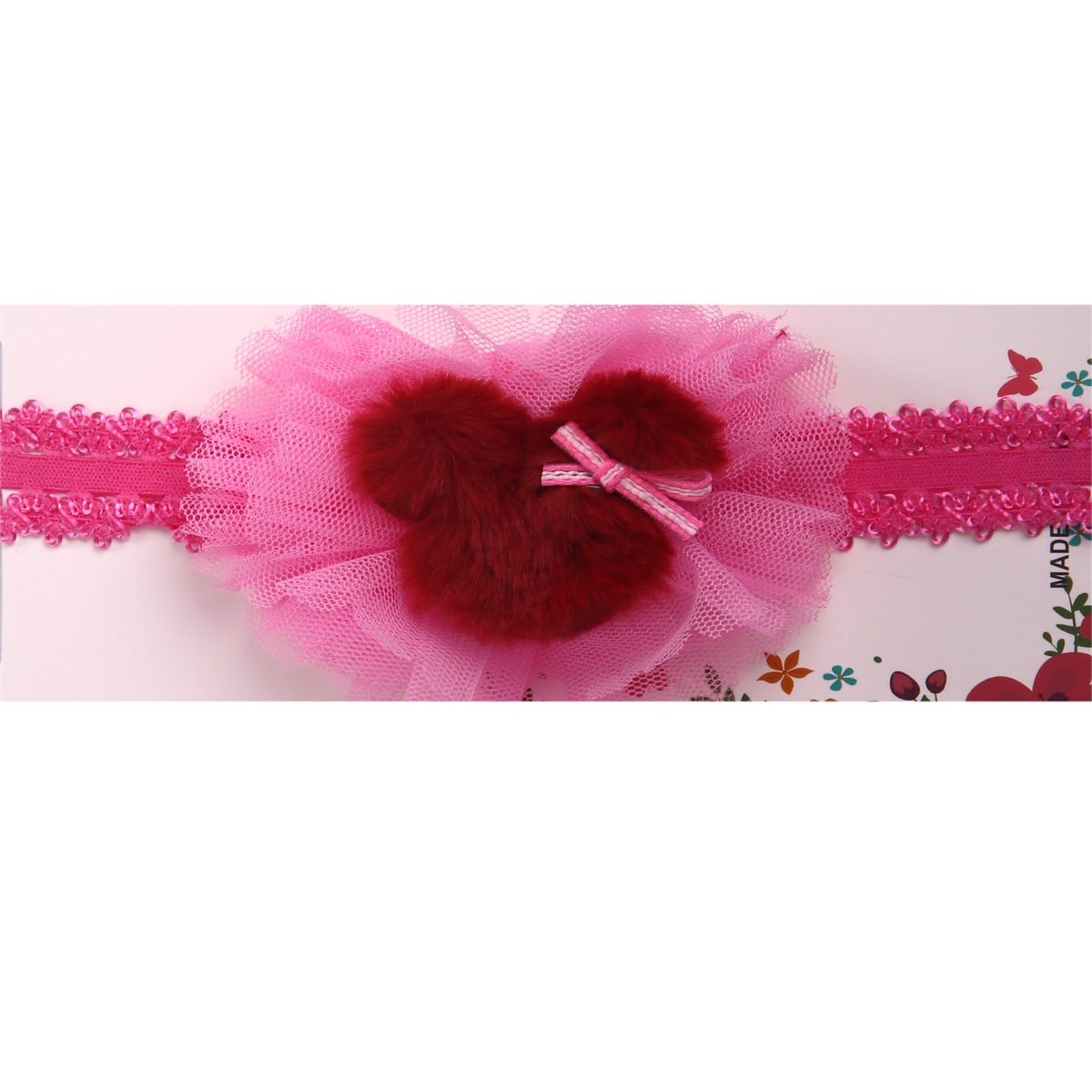 Tüllü Ayıcıklı Peluş Bandana