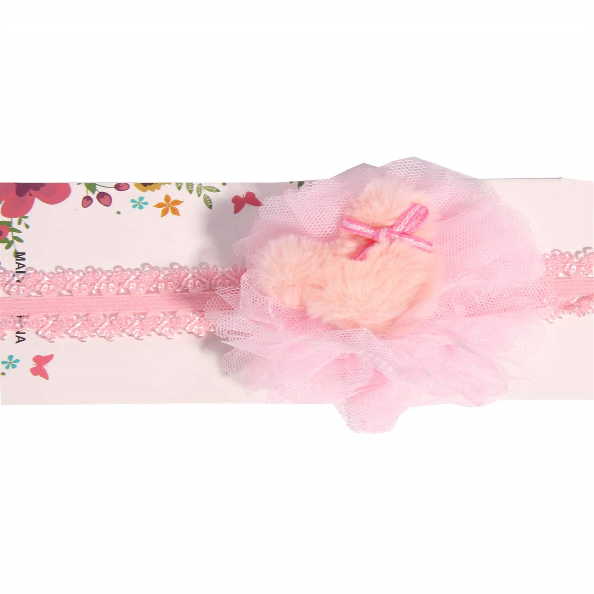 BandanaBREEZE5220cnT663-46Tüllü Ayıcıklı Peluş Bandana