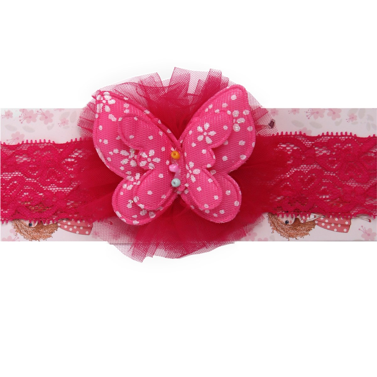 Tüllü Kelebekli Bandana