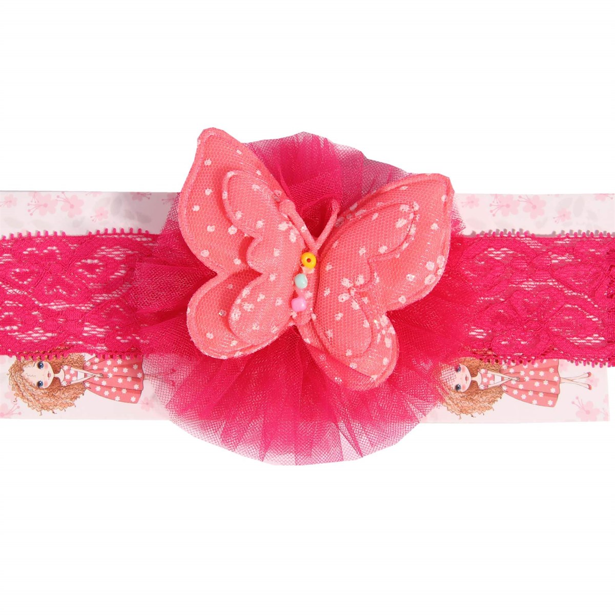 BandanaBREEZE5220cnT684-175Tüllü Kelebekli Bandana