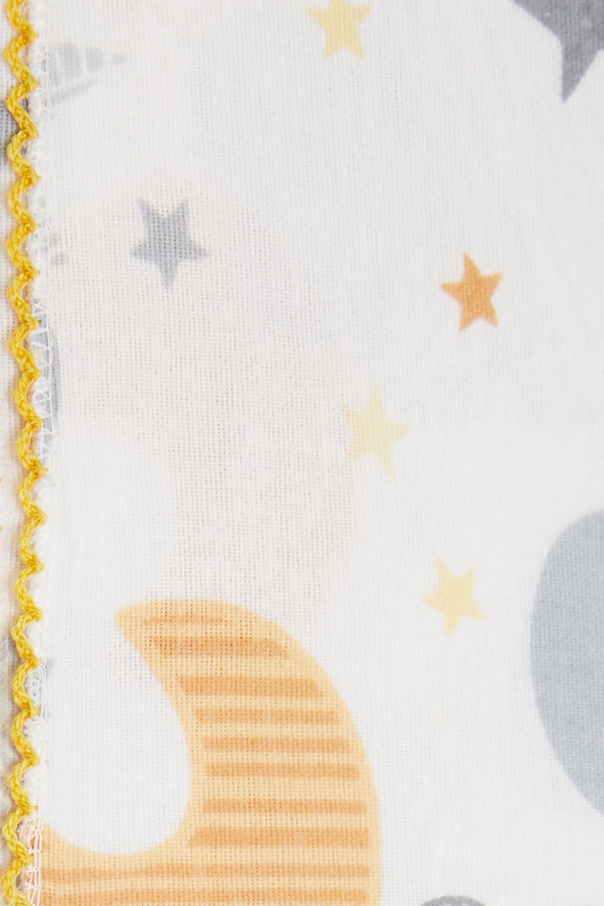 Erkek Bebek Pazen Battaniye Gökyüzü Temalı Ekru - Sevimli Desenli  Battaniyeler | Breeze