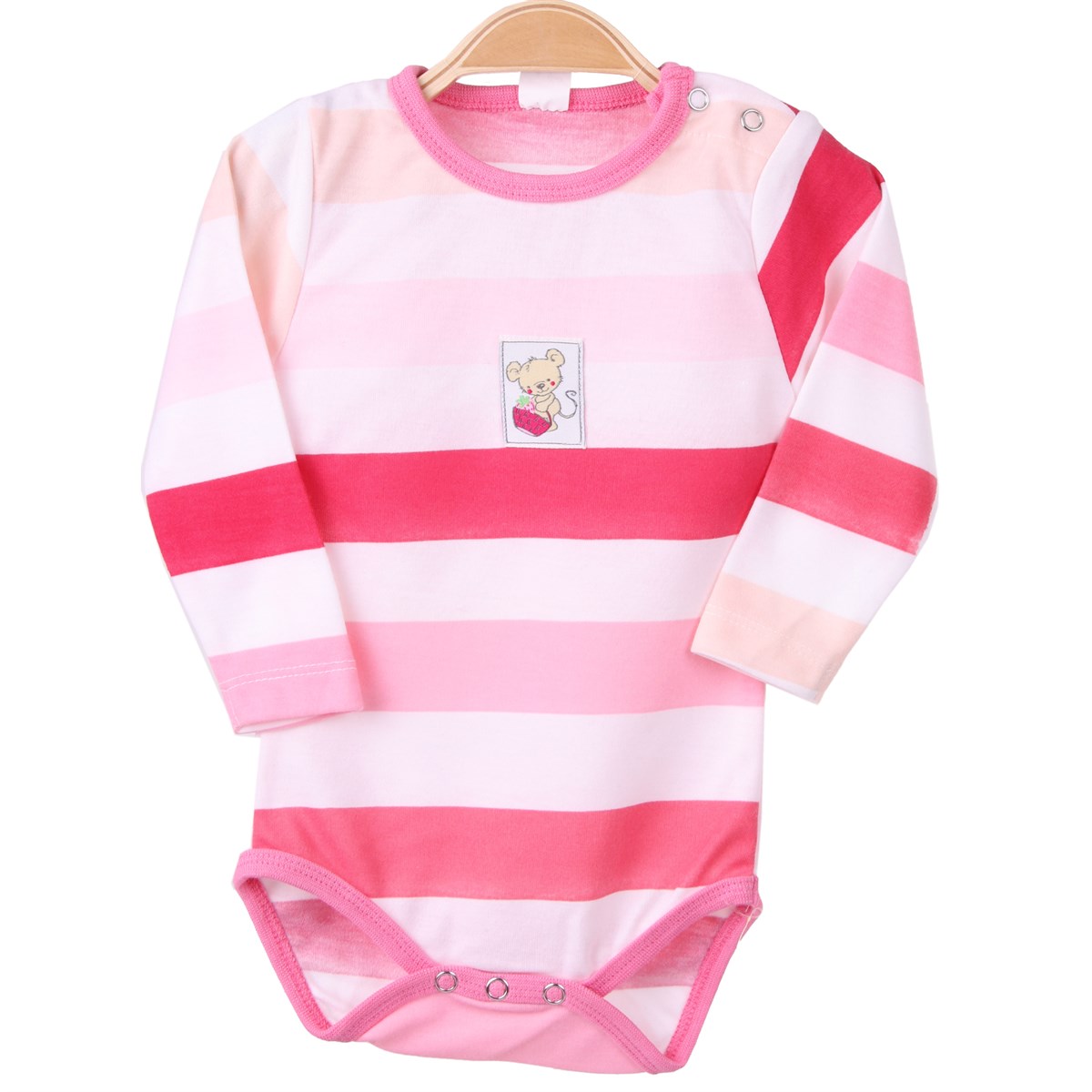 Kız Bebek Zıbın Çizgili Pembe (9 Ay-3 Yaş)