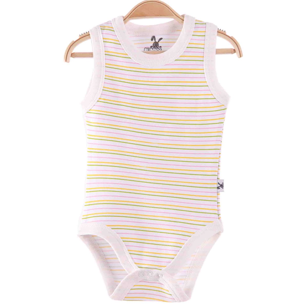 Erkek Bebek Zıbınları | Sarı Renk Çizgili Bebek Zıbını | Breeze