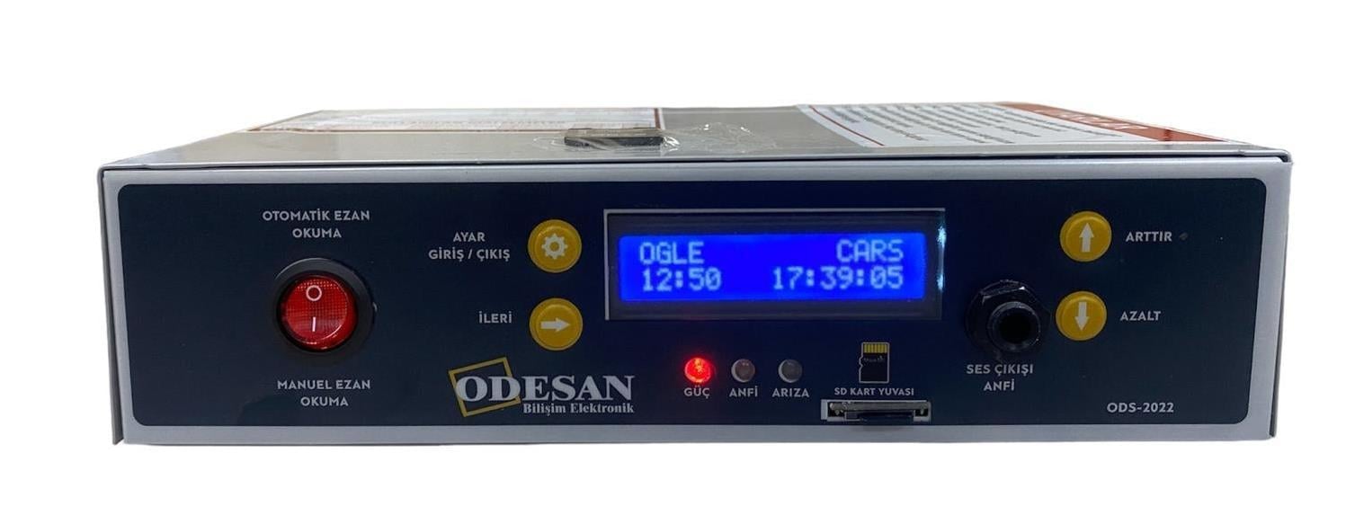 Cami Saati ( Vakitmatik)Dijital Ezan Okuma CihazıOdesan Dijital Cami Beş Vakit Ezanmatik-namaz saati