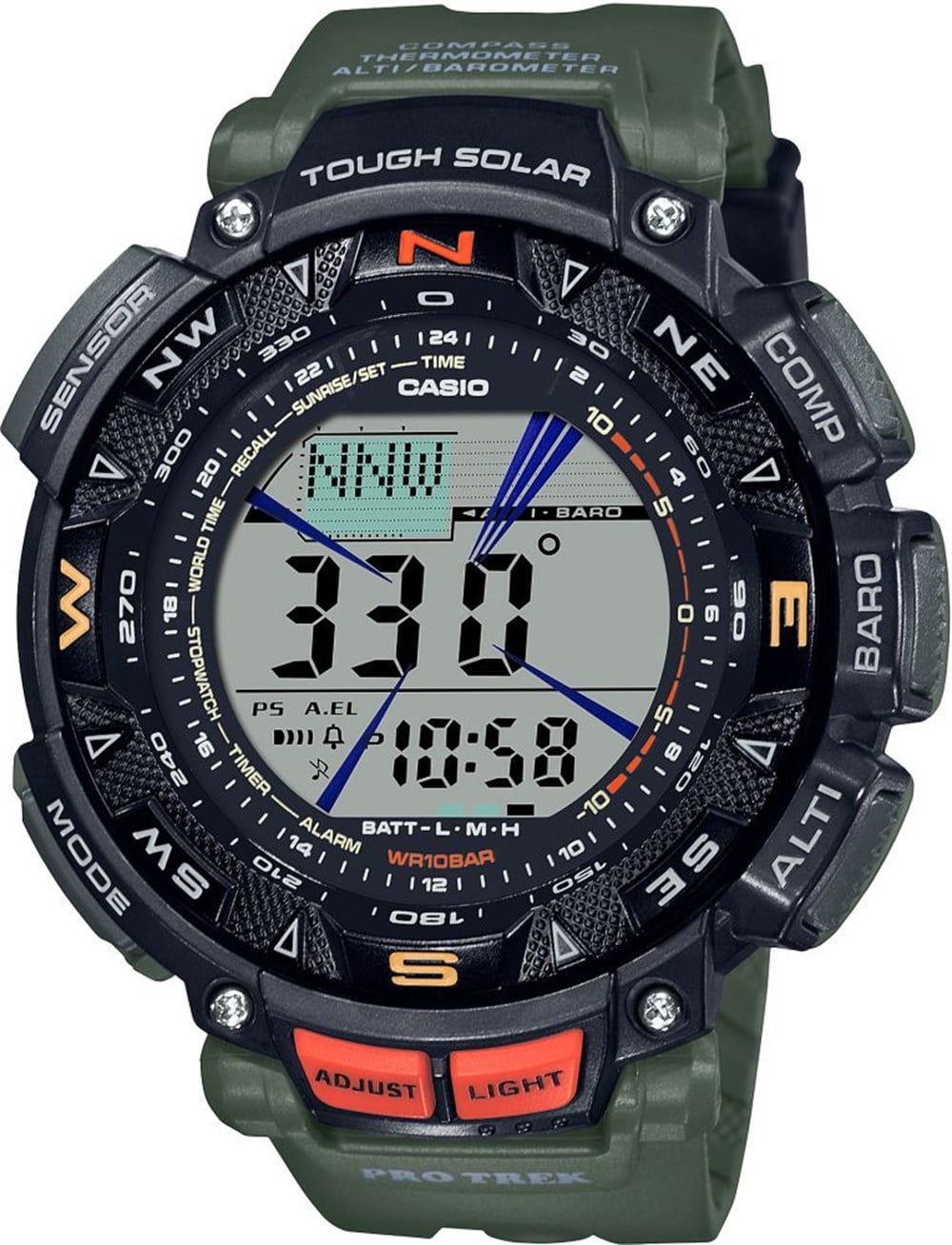 CasioPRG-240-3DRCasio PRG-240-3DR Pro Trek Erkek Kol Saati