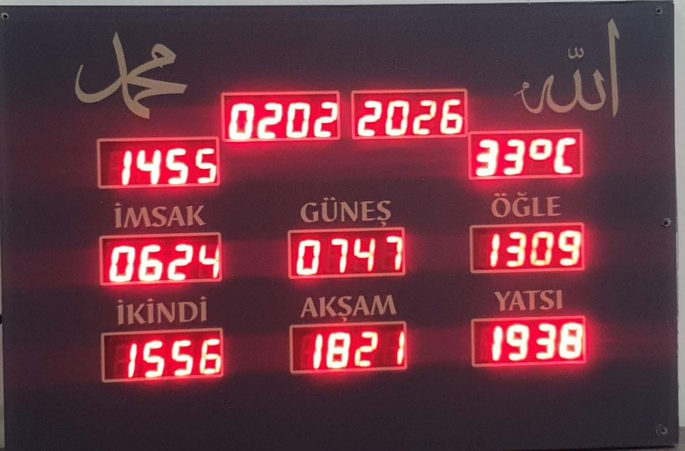 Cami Saati ( Vakitmatik)DİJİTAL İMSAKİYE BÜYÜKDİJİTAL İMSAKİYE BÜYÜK CAMİ EZAN Ve NAMAZ VAKTİNİ GÖSTEREN SAAT