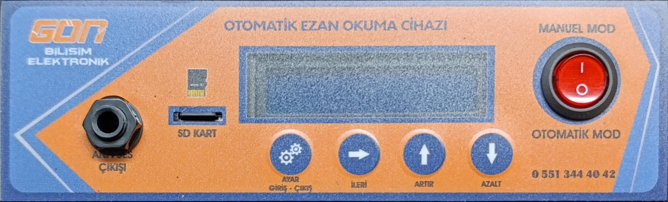 Cami Saati ( Vakitmatik)Dijital Ezan Okuma CihazıGÜNŞAH Dijital Cami Beş Vakit Ezanmatik-namaz saati