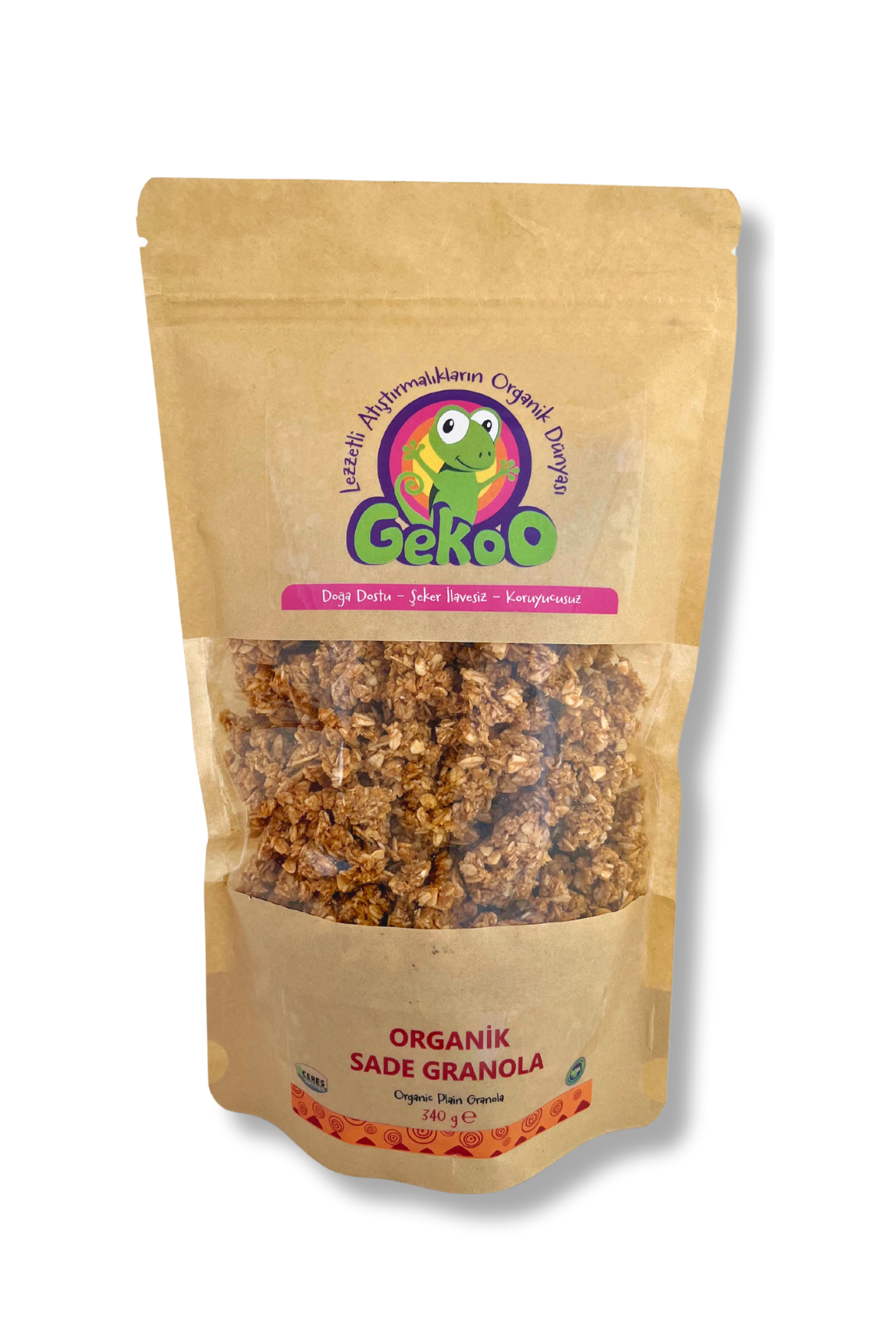 GekoO Organik Sade Granola 340G