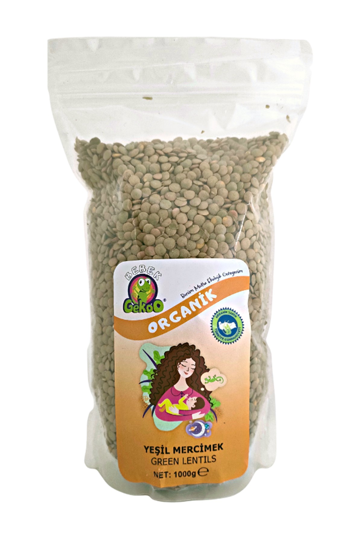 GEKOO ORGANİK YEŞİL MERCİMEK 1kg