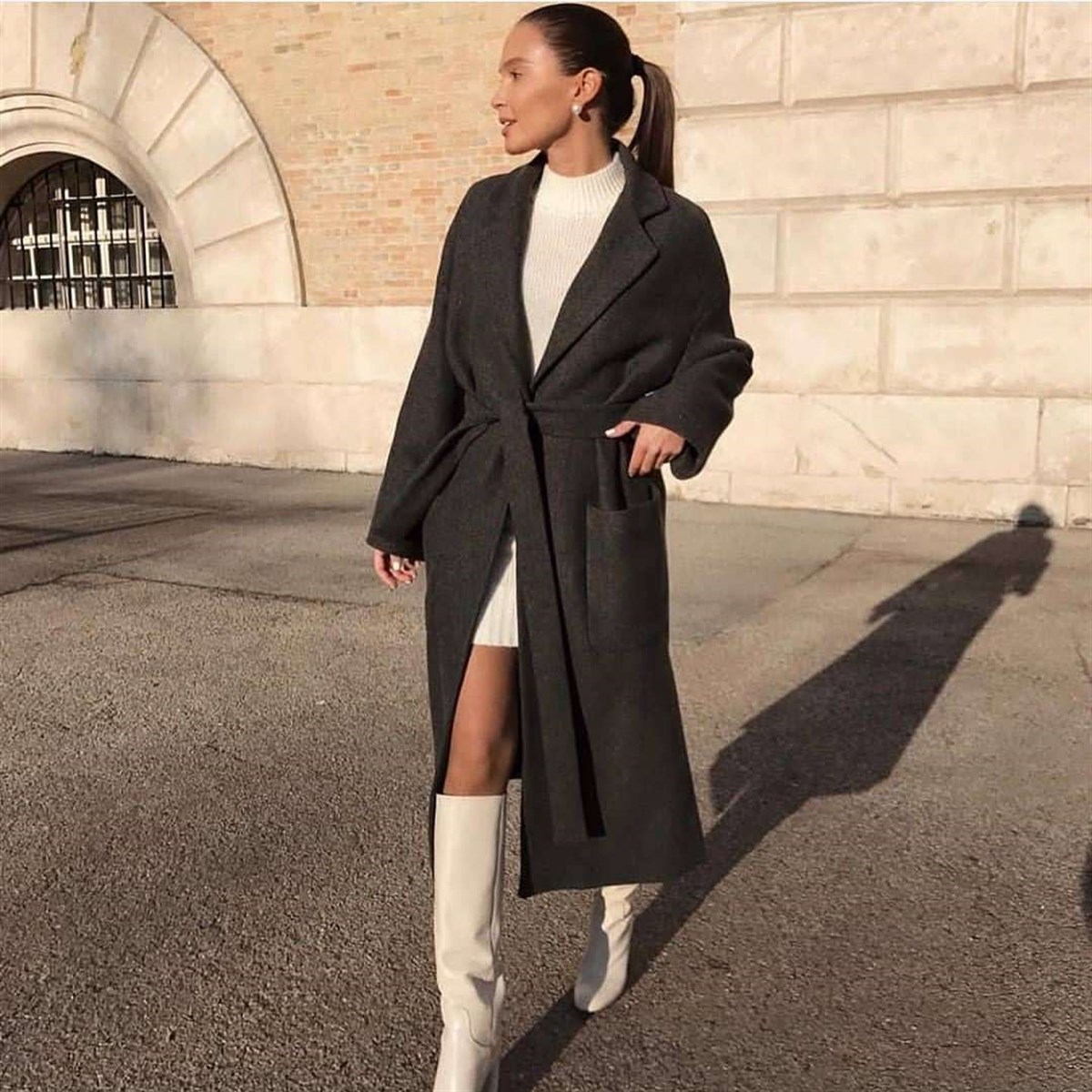 Kaşe Kaban - FÜME RENK