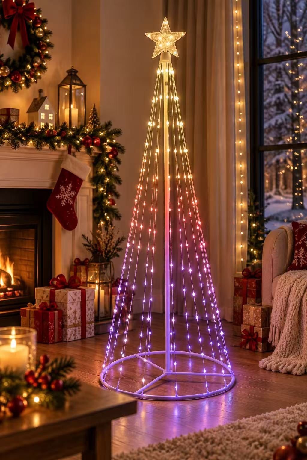 Smart Rgb Led Işıklı Çamağacı Çerçeve 120cm 32 Animasyon
