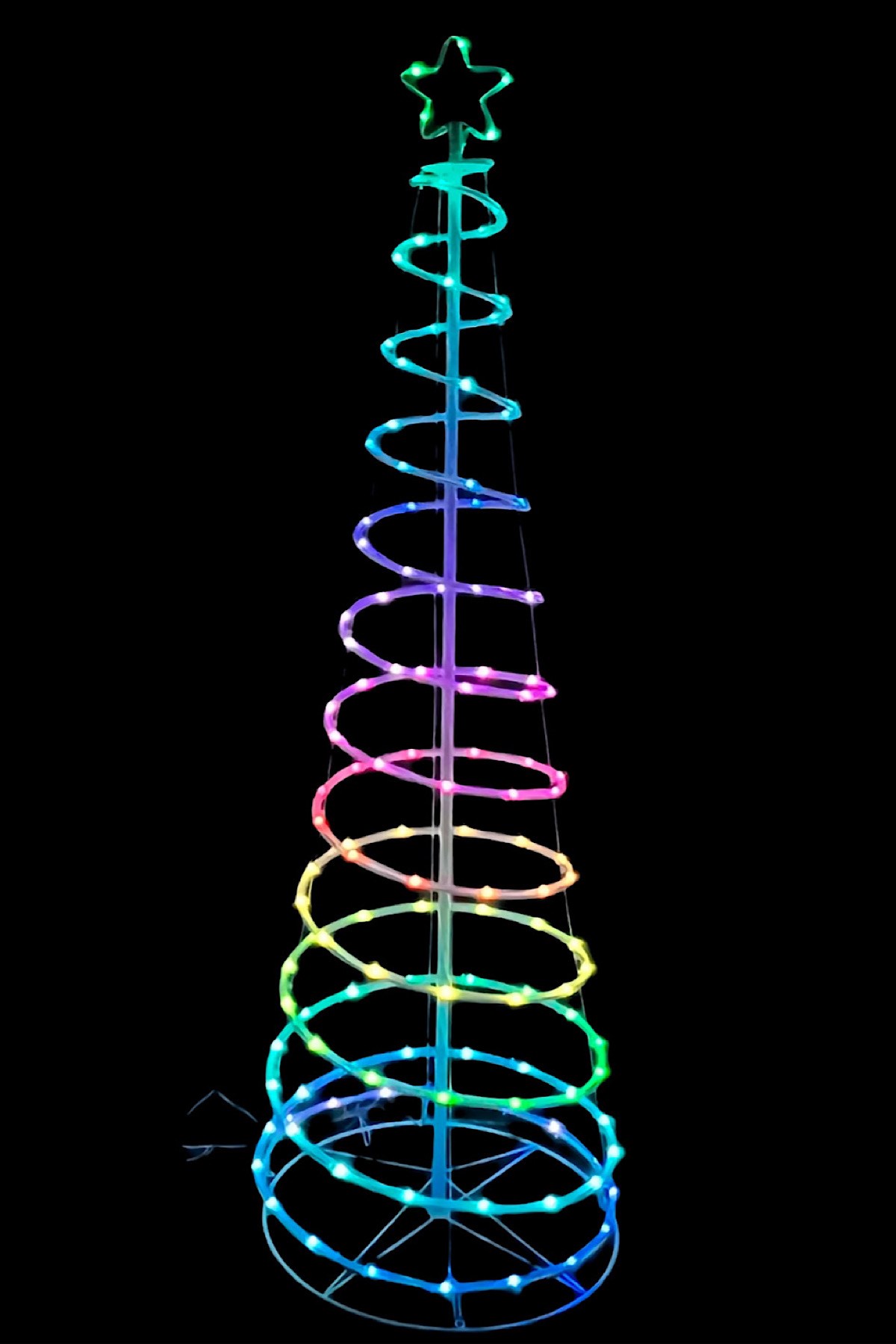 Smart Rgb Led Işıklı Spiral Çamağacı Çerçeve 120cm  32 Animasyon