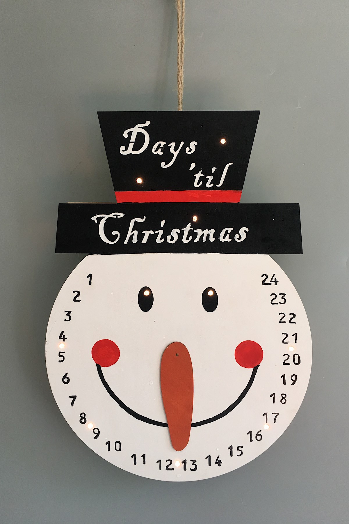 Led Işıklı Kardanadam Pano