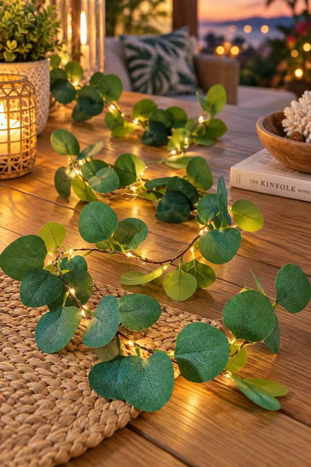 Okaliptus Led Işıklı Garland