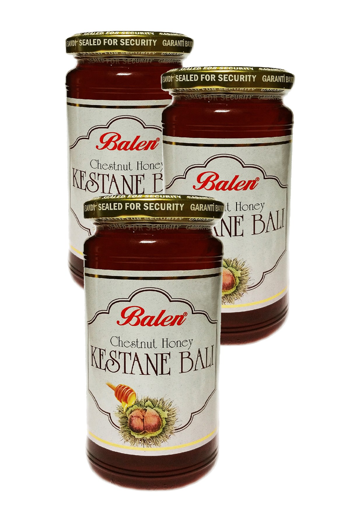 3 Adet Balen Kestane Balı 625 Gr Chesnut Honey