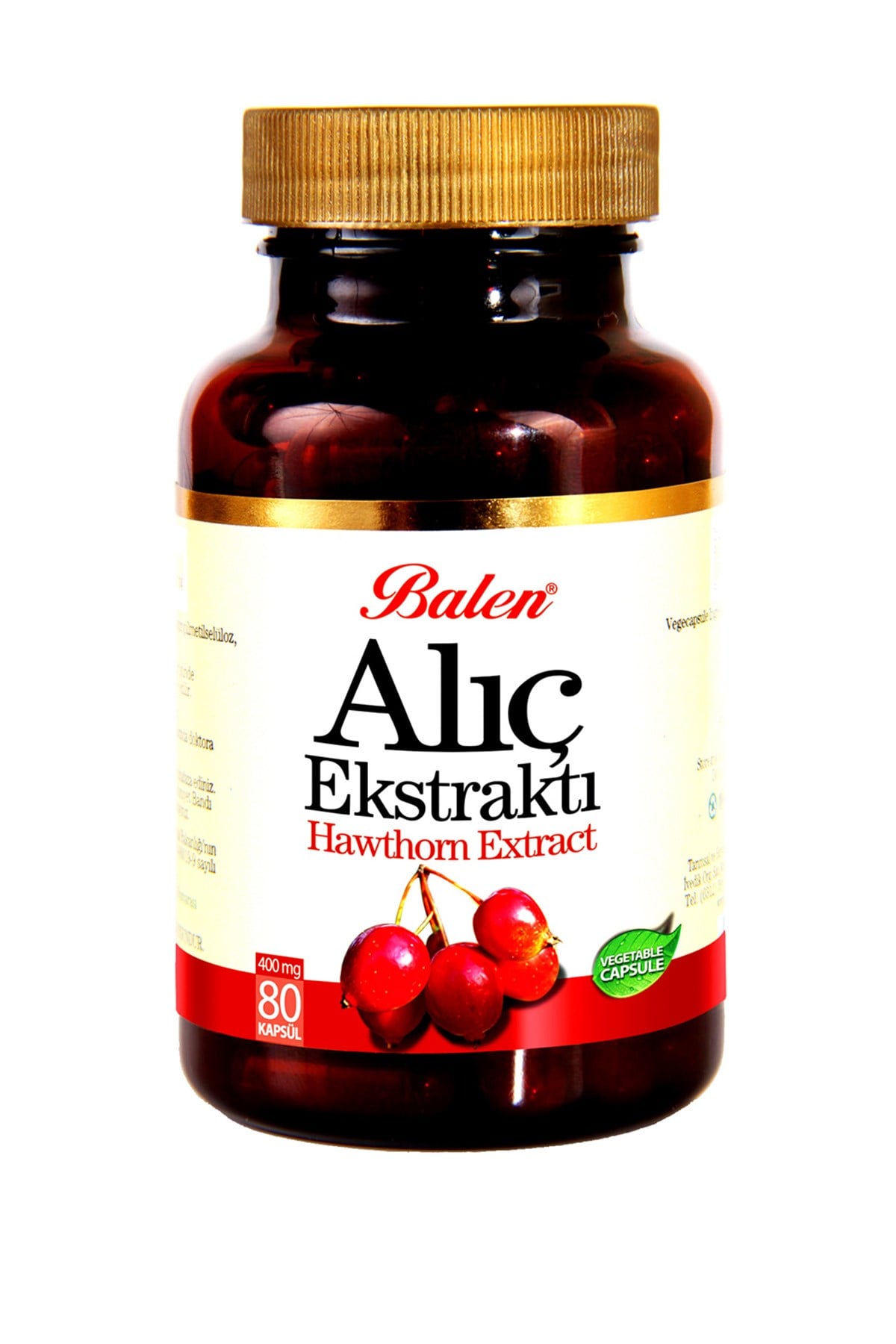 Balen Alıç Meyvesi Ekstraktı Kapsül 80 x 375 Mg
