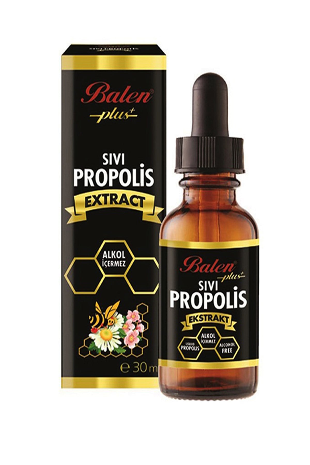 Balen Sıvı Propolis Ekstraktı 30ml Su Bazlı Sivi Propolis