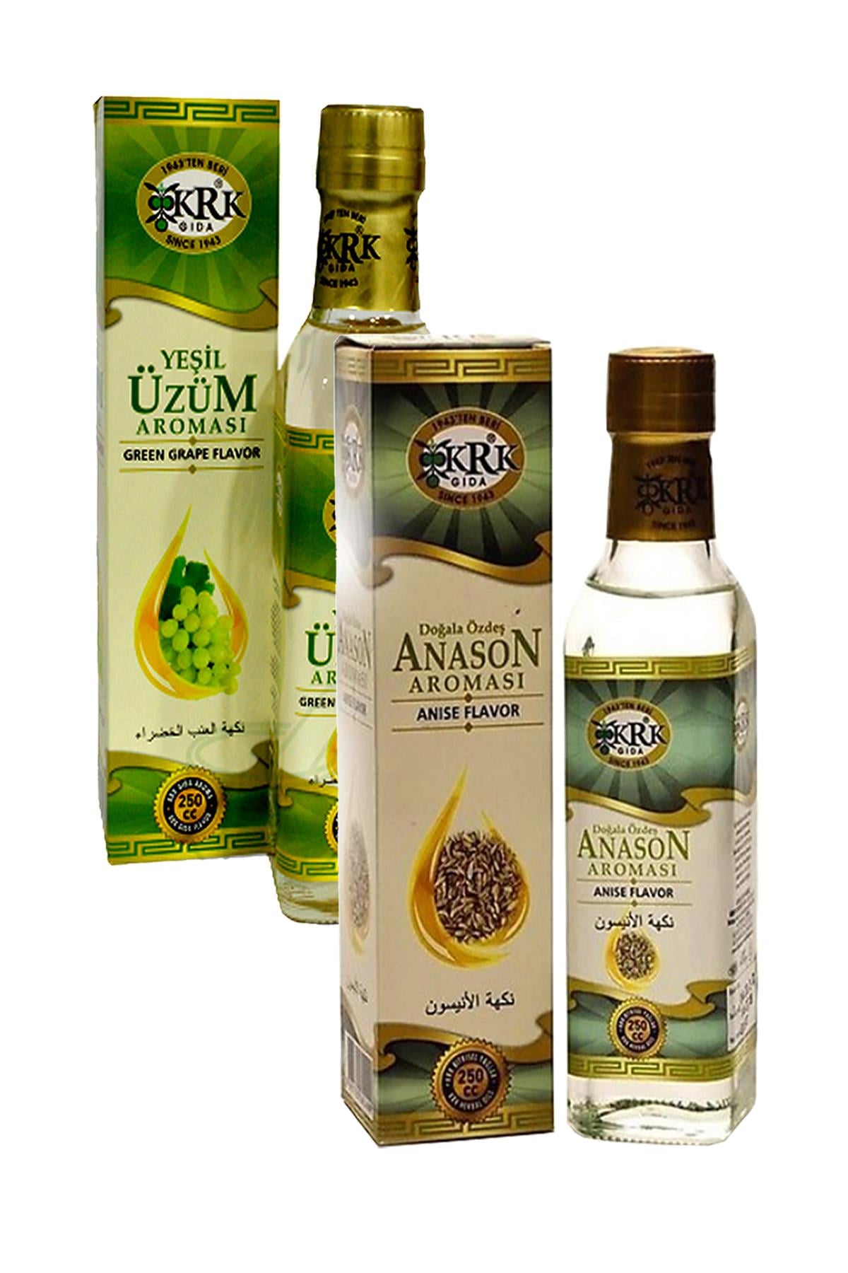 Krk Anason Aroması 250 cc + Yeşil Üzüm Aroması 250 cc
