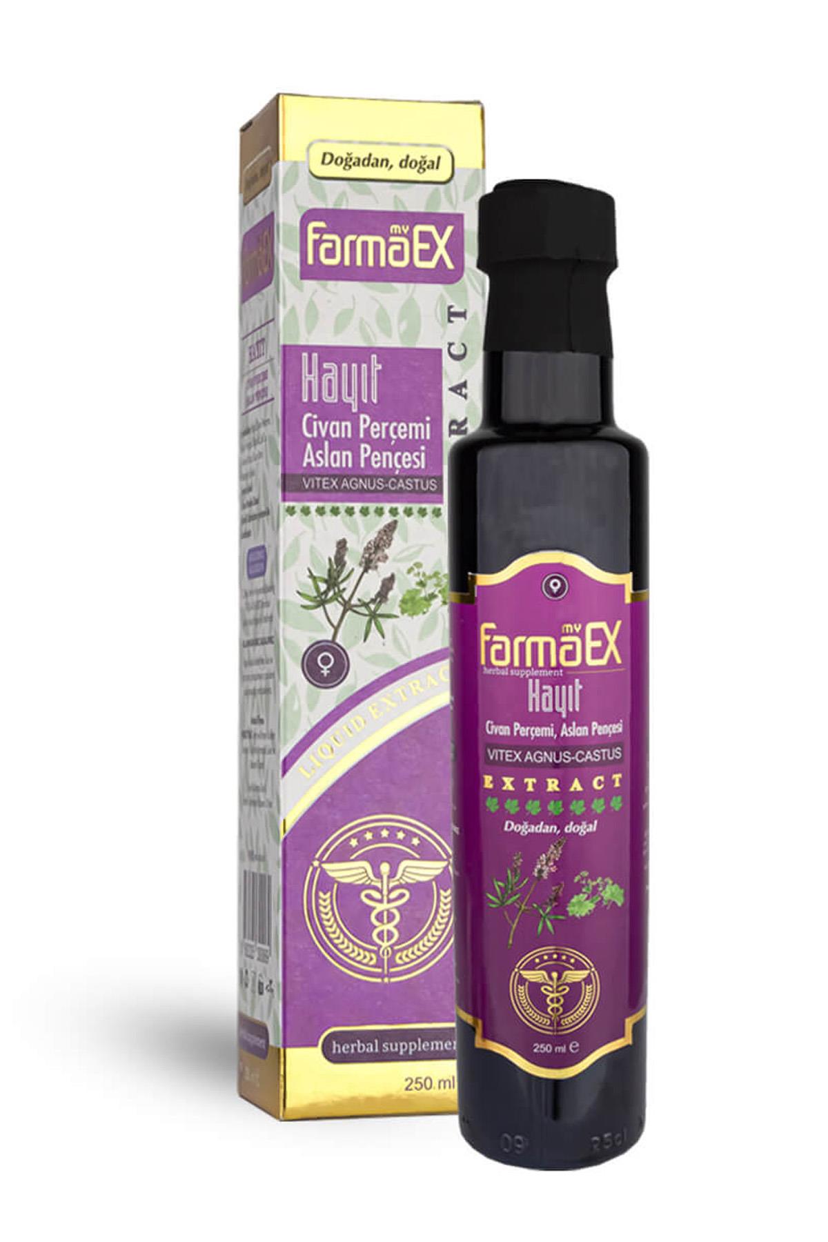 MY Farmaex Hayıt Civan Perçemi Aslan Pençesi Sıvı Ekstract 250 ml